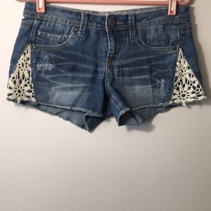 Vanilla Star Short Blue Mini Lace 5 Pocket Size 7
